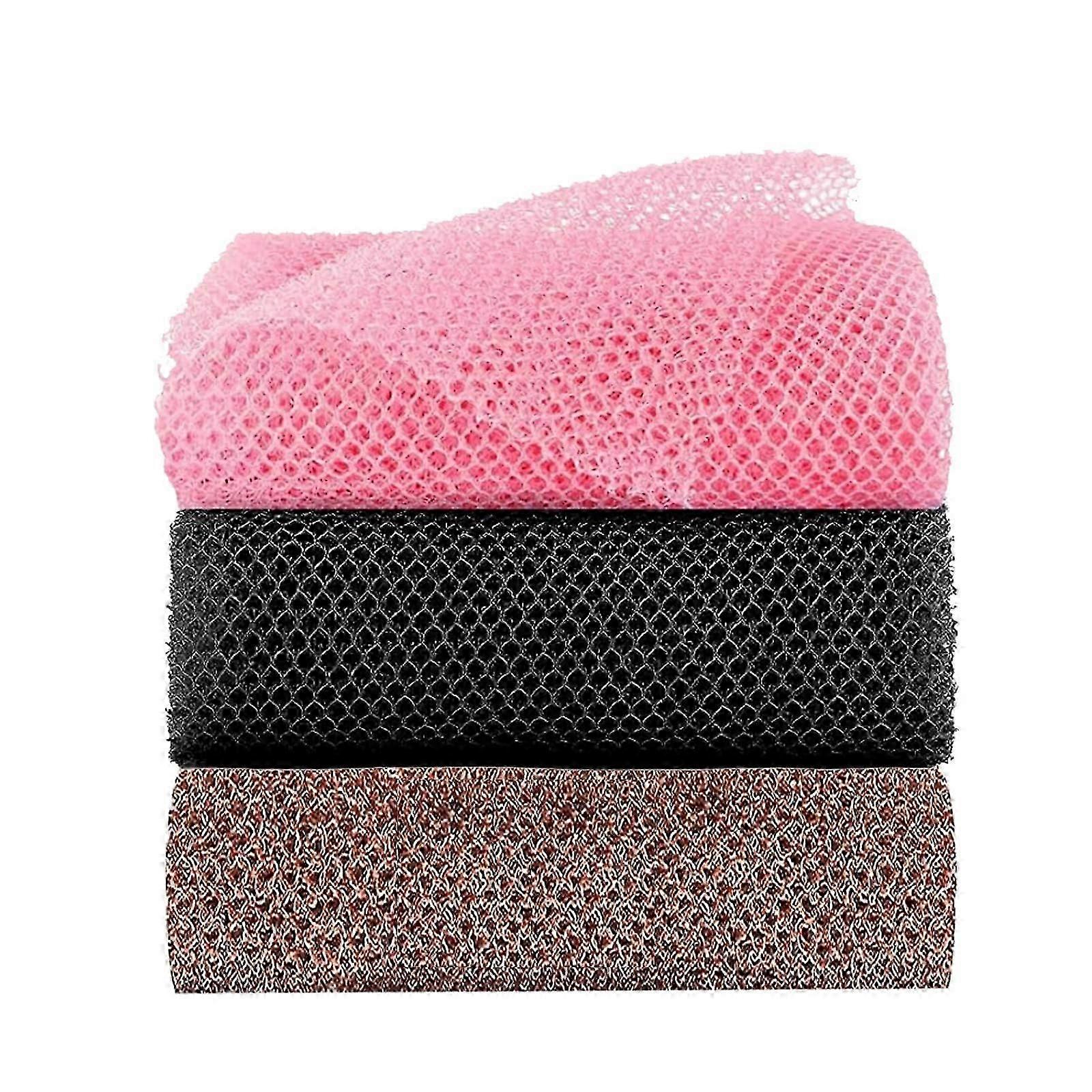 3pcs African Net Sponge, Bath Sponge, African Exfoliating Net