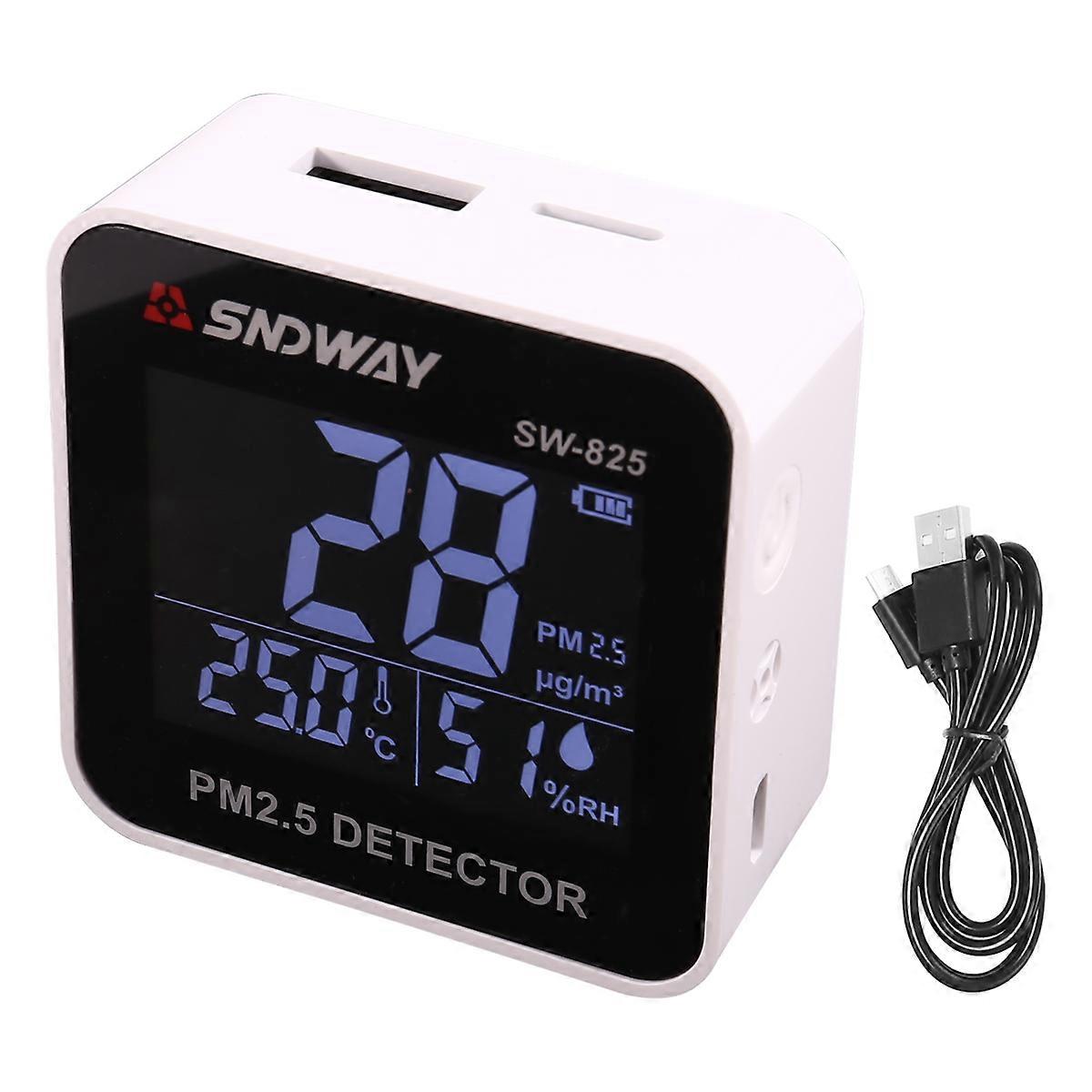  USB Charging PM 2.5 Detector SW-825 Sensor Meter Mini Portable Measuring Device Real Time Professional Air Monitoring