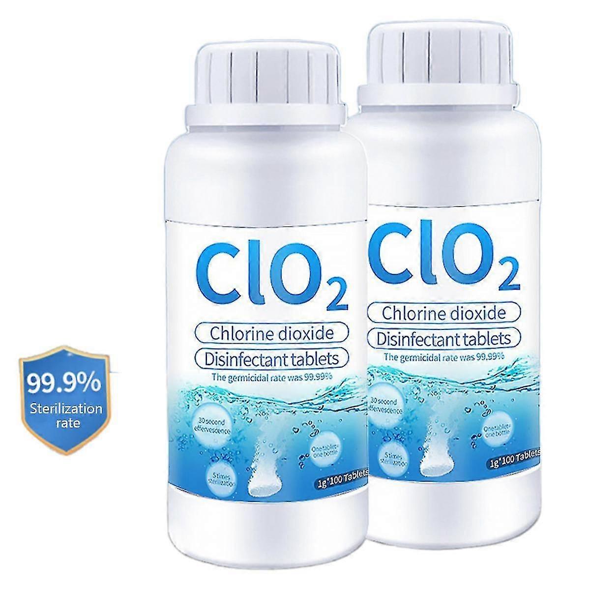 effervescent tablet disinfectant chlorine dioxide 100/200pcs home kitchen