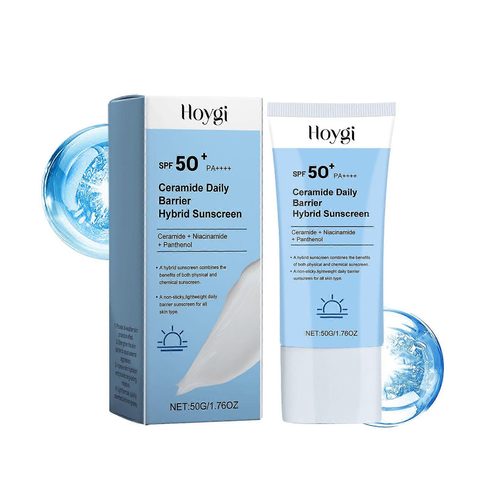 Hoygi Ceramide Protective Cream, Refreshing And Moisturizing In Summer, Protects Skin, Restores Uv Isolation And Prevents Sweat