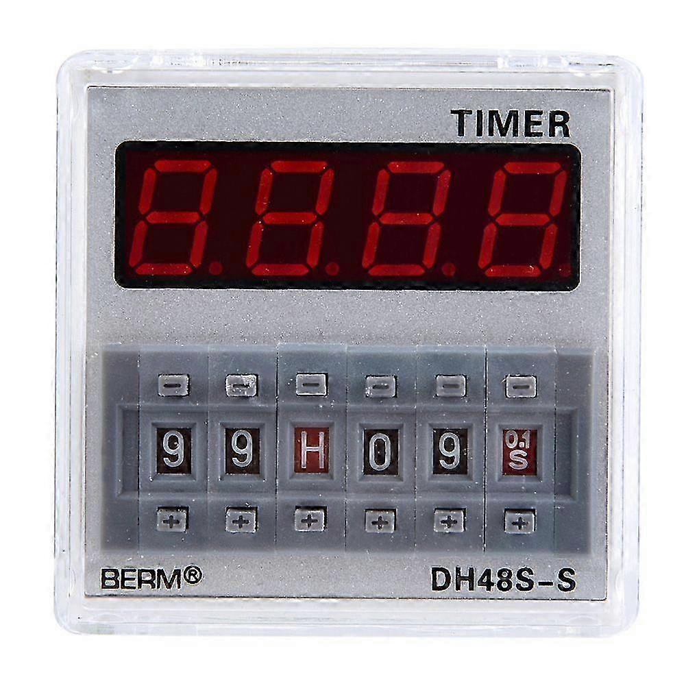 ProgrammableDelay Time Relay Timer 0.1S-99H 8-Pin DH48s s (24V AC/DC)