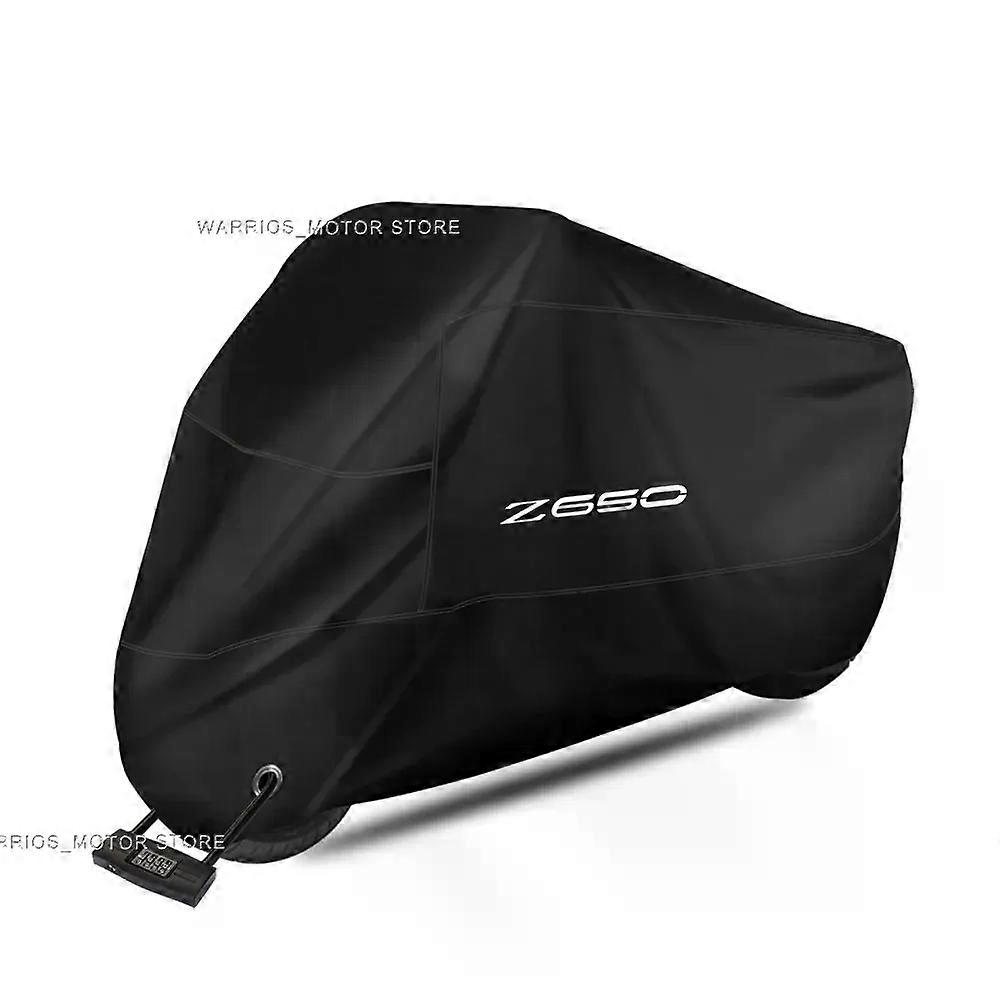 Motorcycle Cover Waterproof Dustproof Outdoor UV Protector Rain Cover For KAWASAKI Z650 Z 650 2016-2021