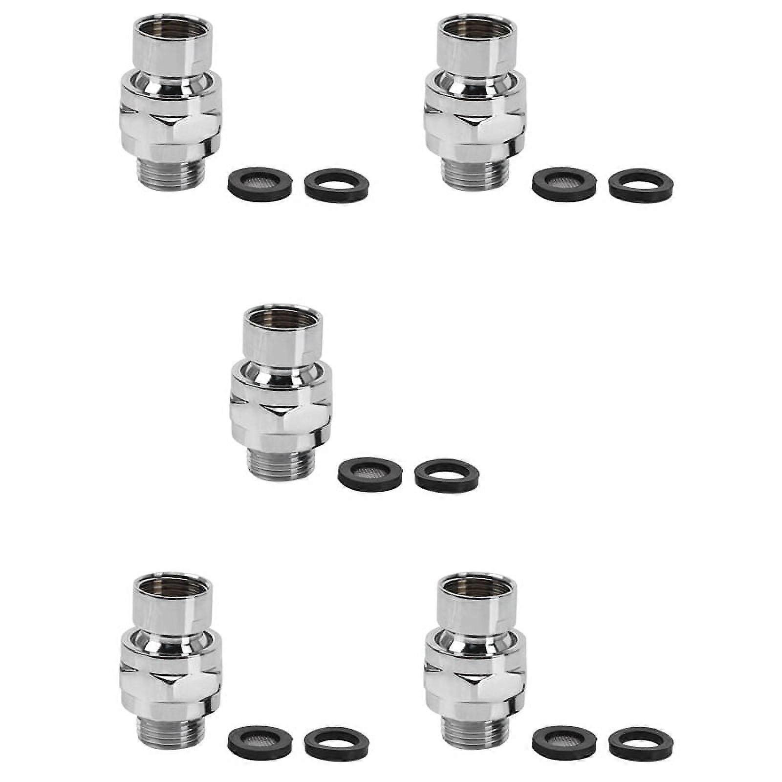 5X Brass Chrome Joint Shower Arm Angle Adjustable Swivel Adapter