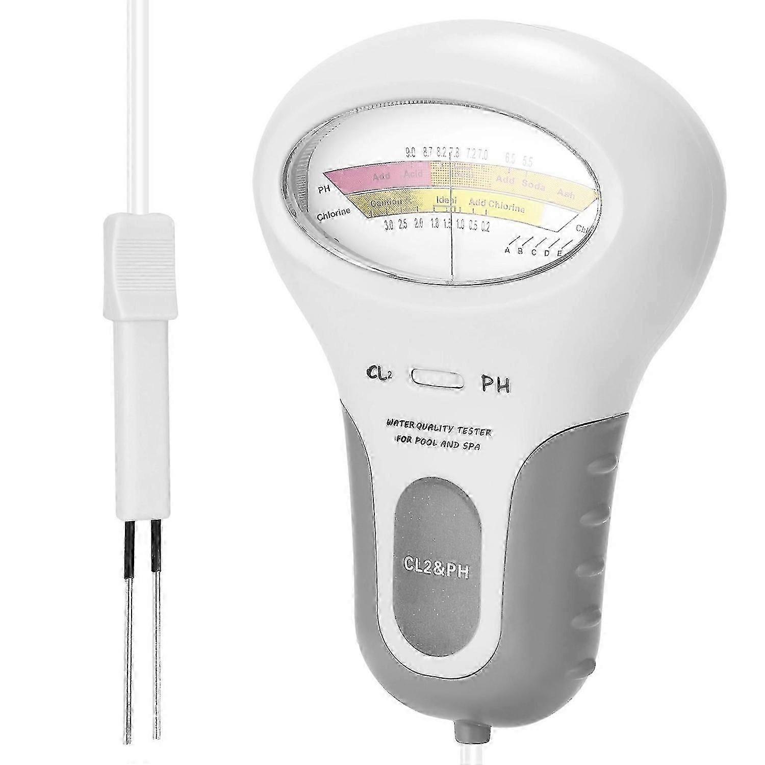 2 in 1 PH Chlorine Meter Tester PH Tester Chlorine Water Quality Testing Device CL2 Measuring For Pool Aquarium