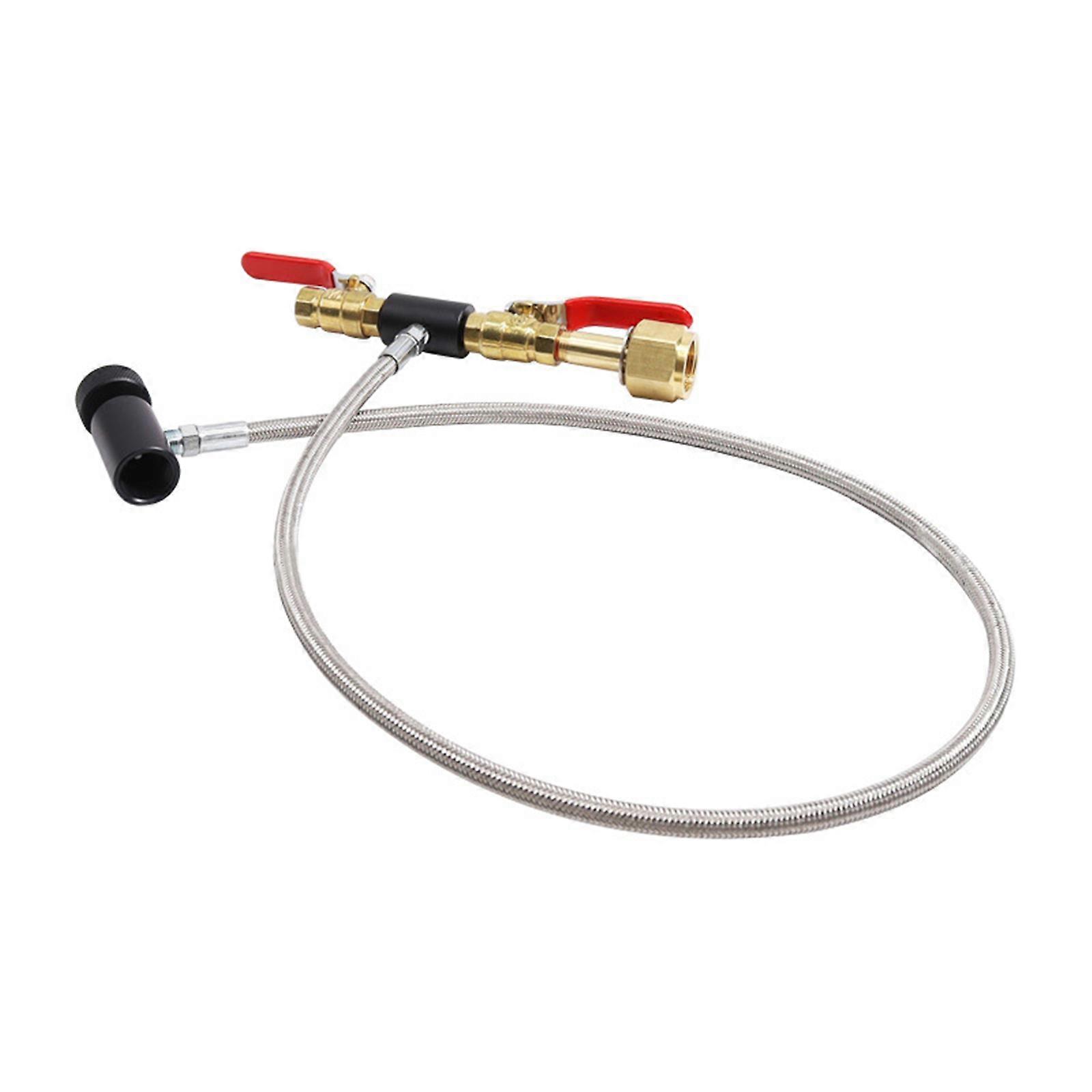CO2 Refill Adapter For Charging Quick Connection Cylinder Large Carbon Dioxide Tank Bottle Pressure Gauge Hose Line Multicolor