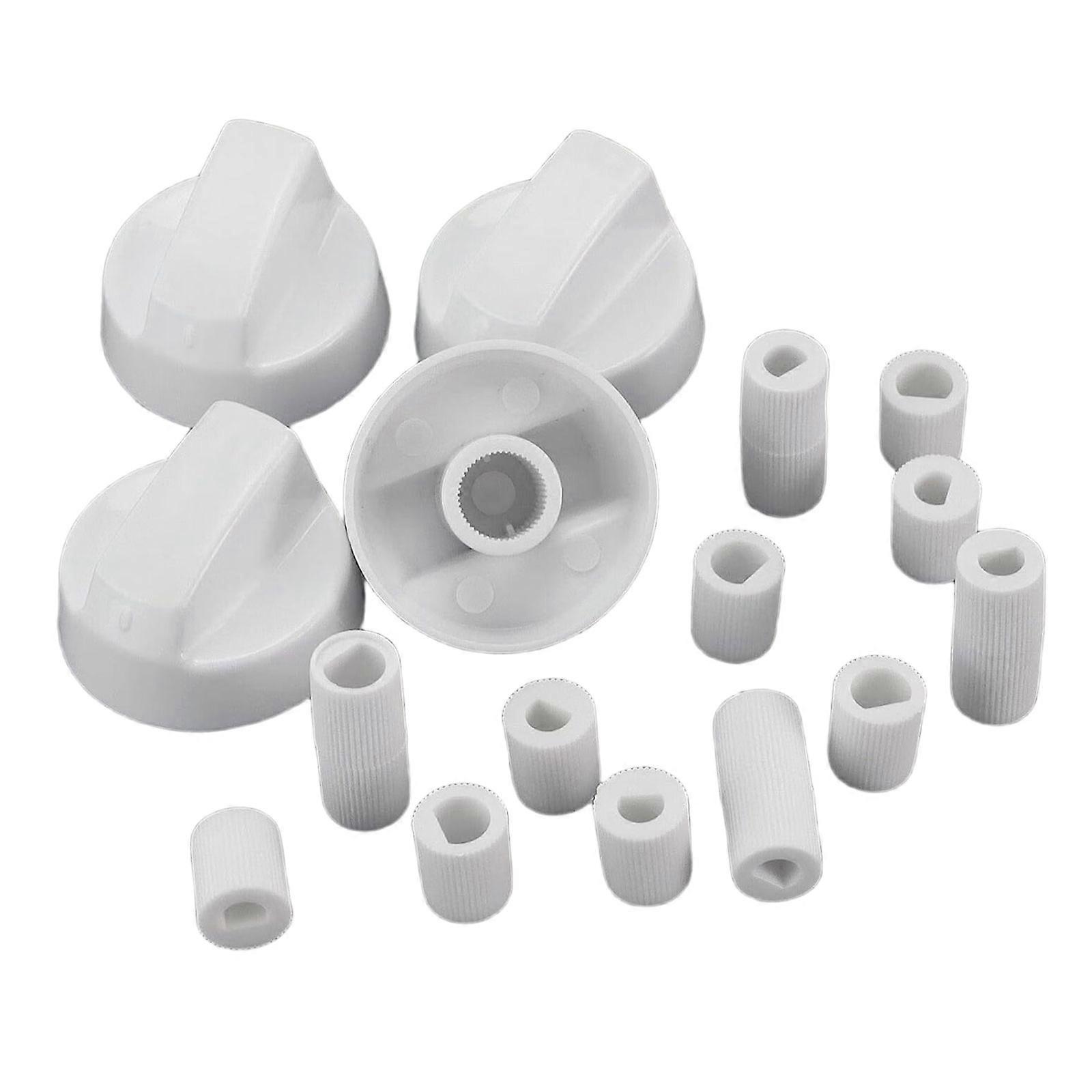 Heat Resistant Gas Stove Cooker Control Knob Range Oven Plastic Handle Knob for Burning Control Switcher Button Accessories  White
