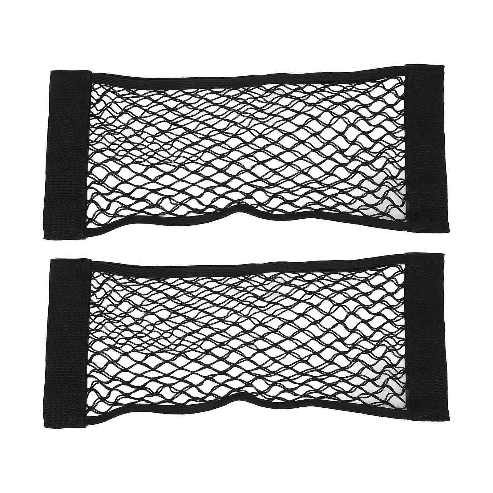 Double layer net for car trunk storage 2PCS black