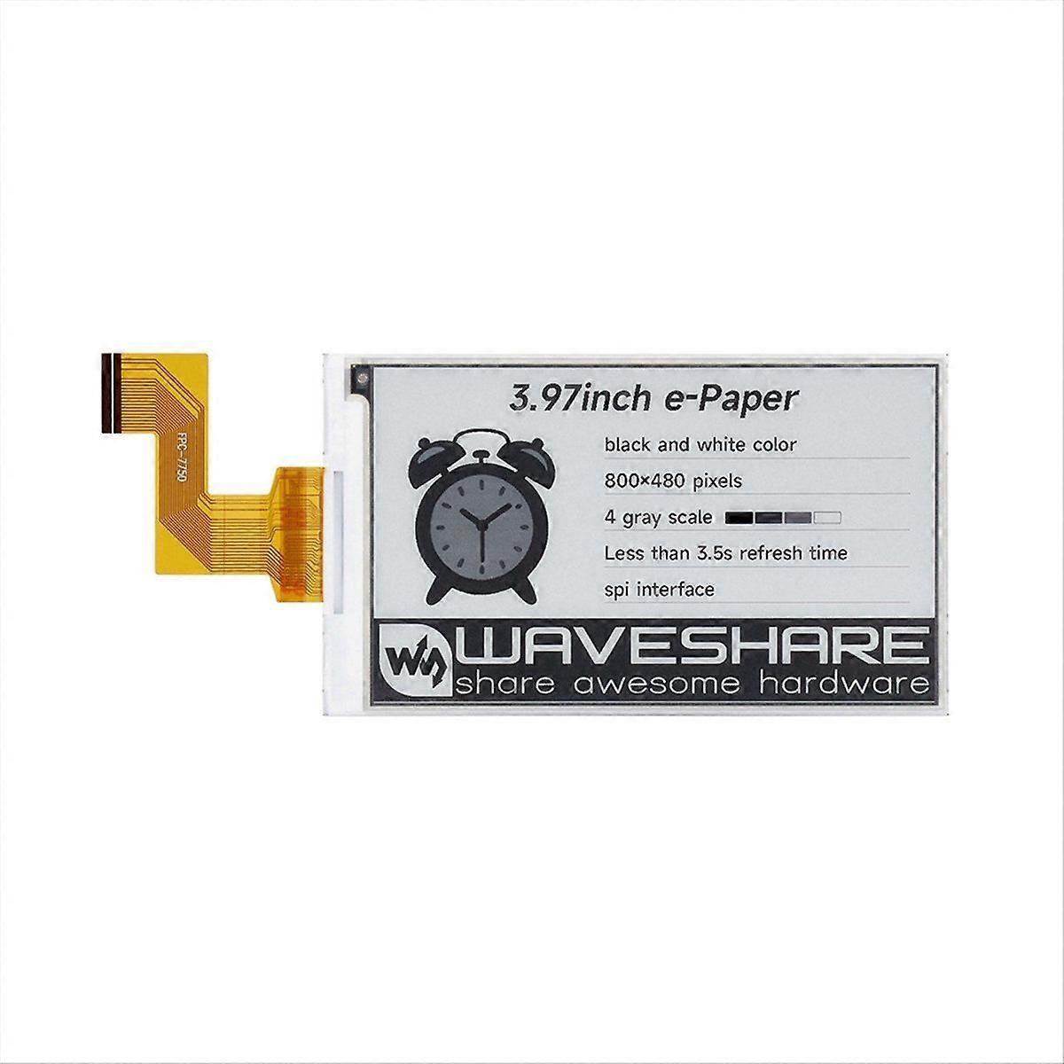 3.97Inch E-Ink Display 800x480 Black White E-Paper Screen for Series Mainboard Nano RDK X3