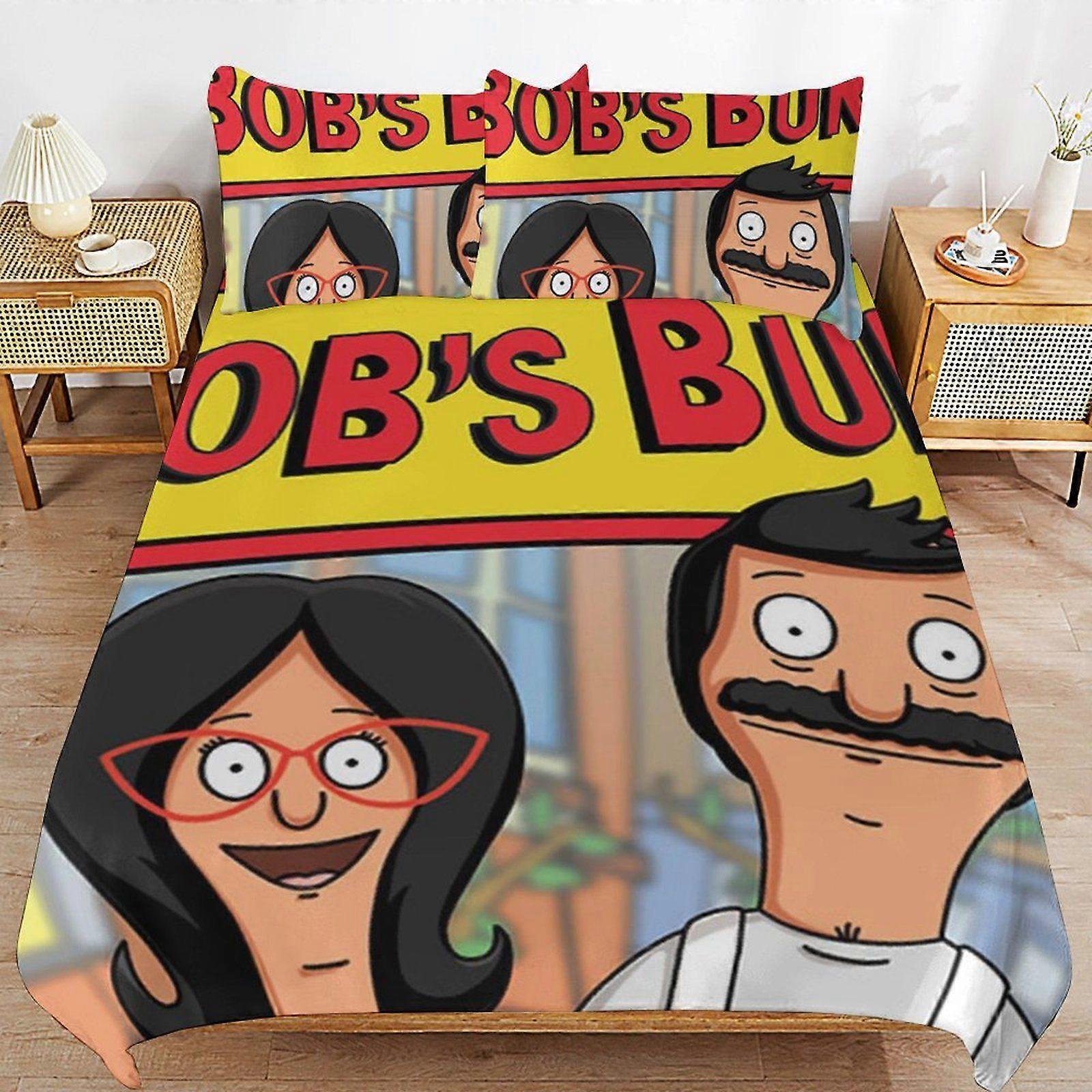 q400 Bobs Burgers Everyday Sleep Soft Surface Zipper End Wrinkle Resistant Material Duvet Cover Sets Package d400