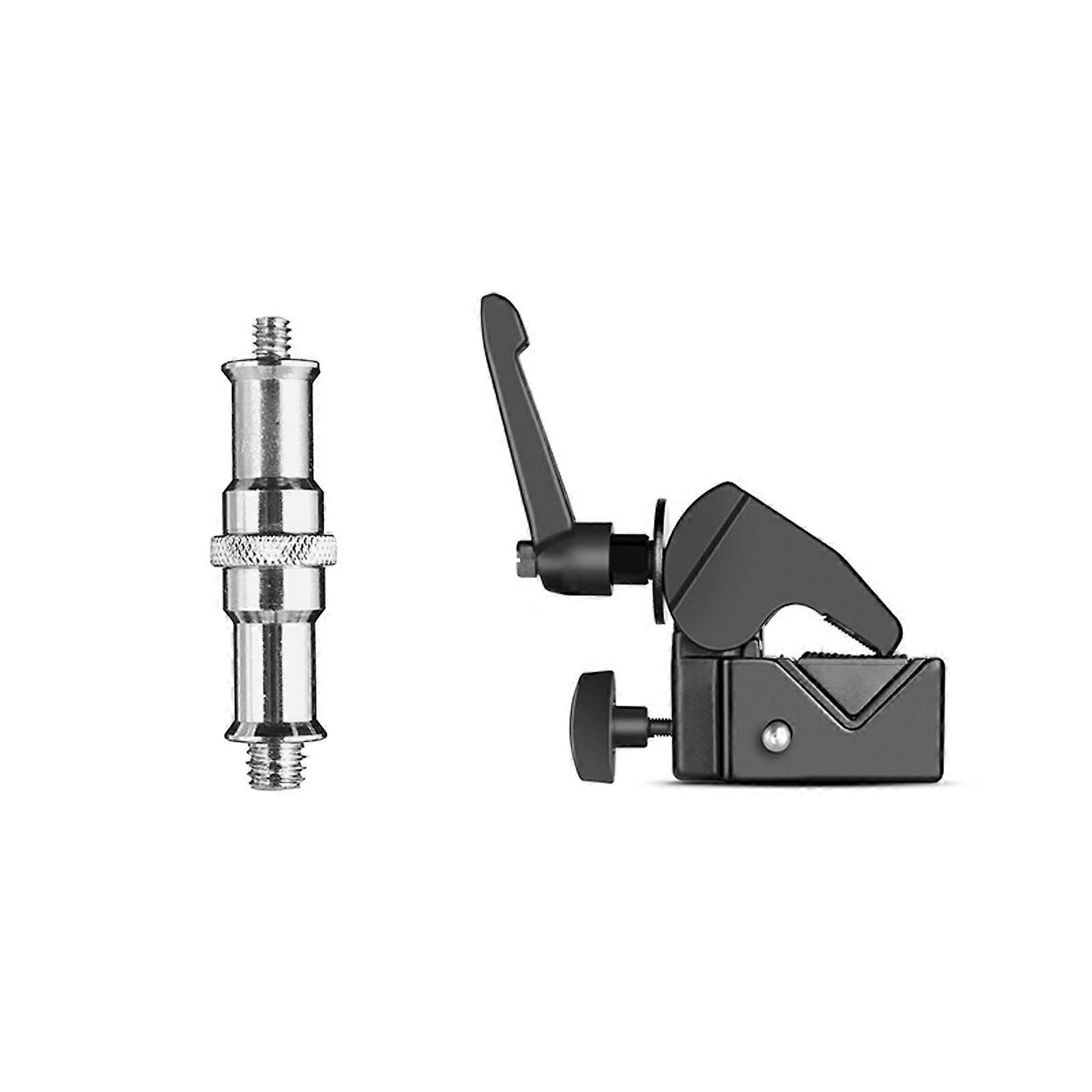 Two Headed Aluminum Camera Clamps With Screw Compatibility For Tube And Flat Surfaces Mounting Multicolor