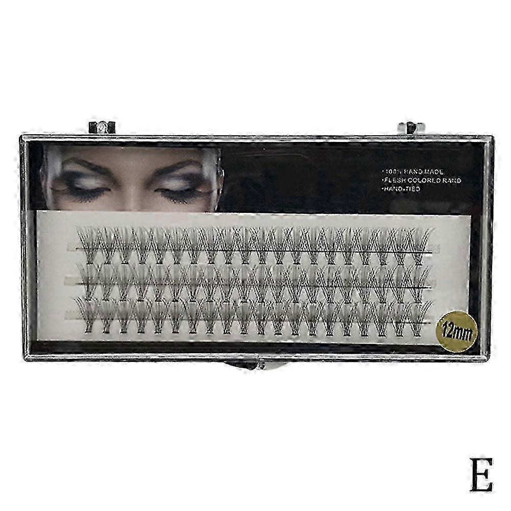 Hot Melt False Eyelashes with Three Rows of Segmented Eyelash Curlers