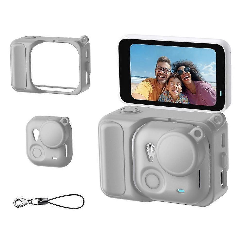 Protective Silicone Case Full Coverage Shockproof Washable Cover with Lanyard