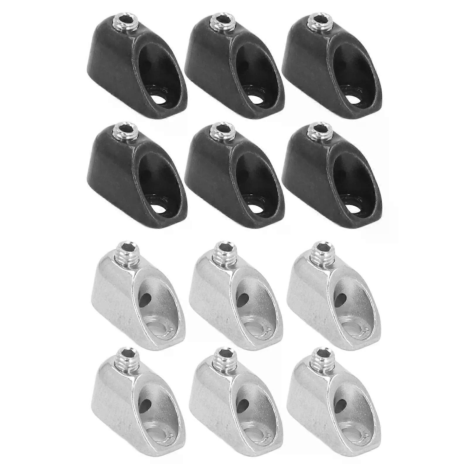 Electric Headless Guitar Locking Nut Zinc Alloy Electric Guitar Locking Nut Replacement for 6 String Split Type