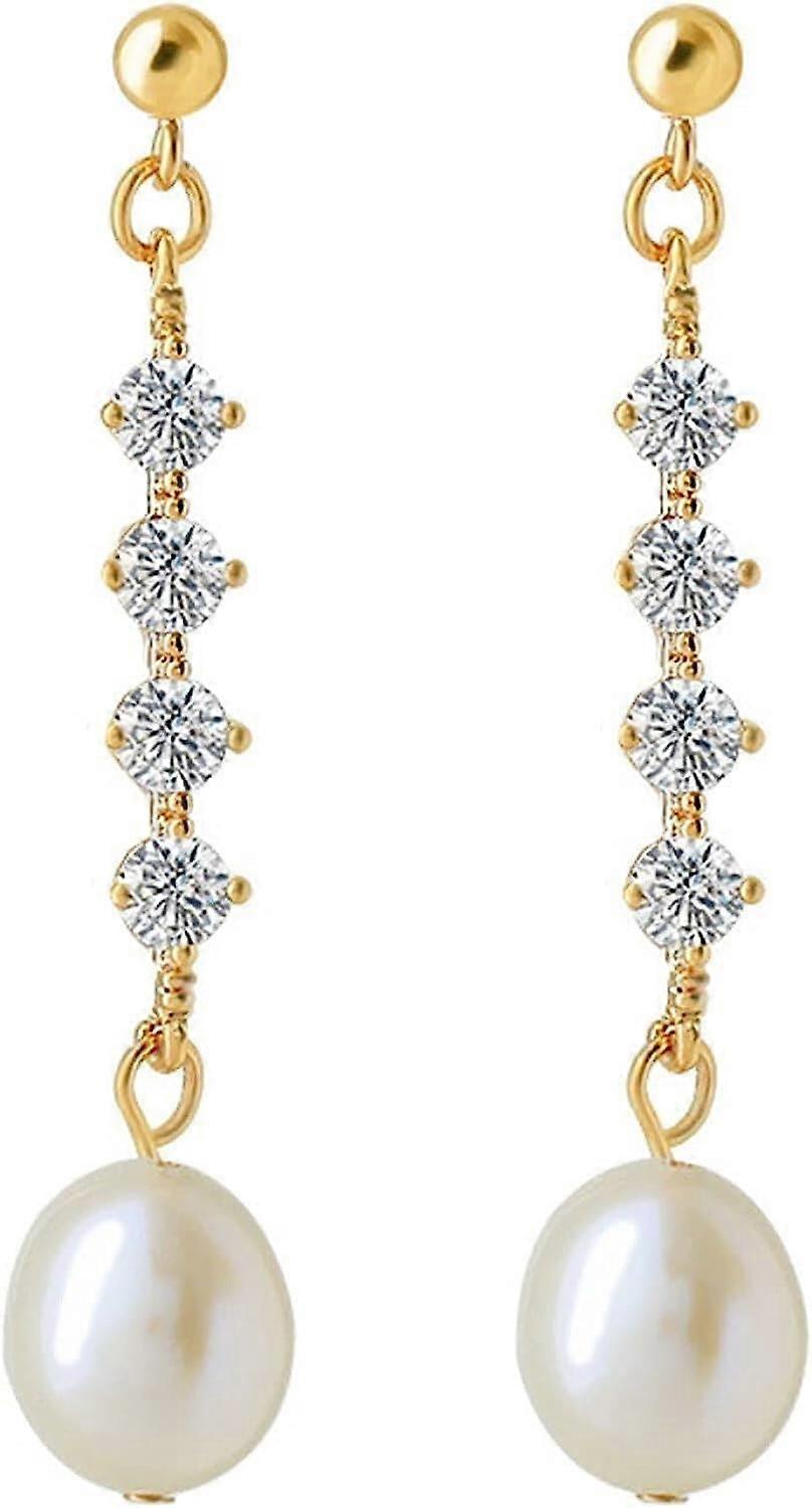 Pearl Earrings for Women Small Hoops