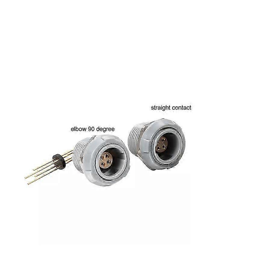 Fast Ship Medical Plastic Circular PKG1P 2P 2/4/6/8/10/12/16/26Pin Straight Elbow 90 contact Printed circuit PCB Fixed socket