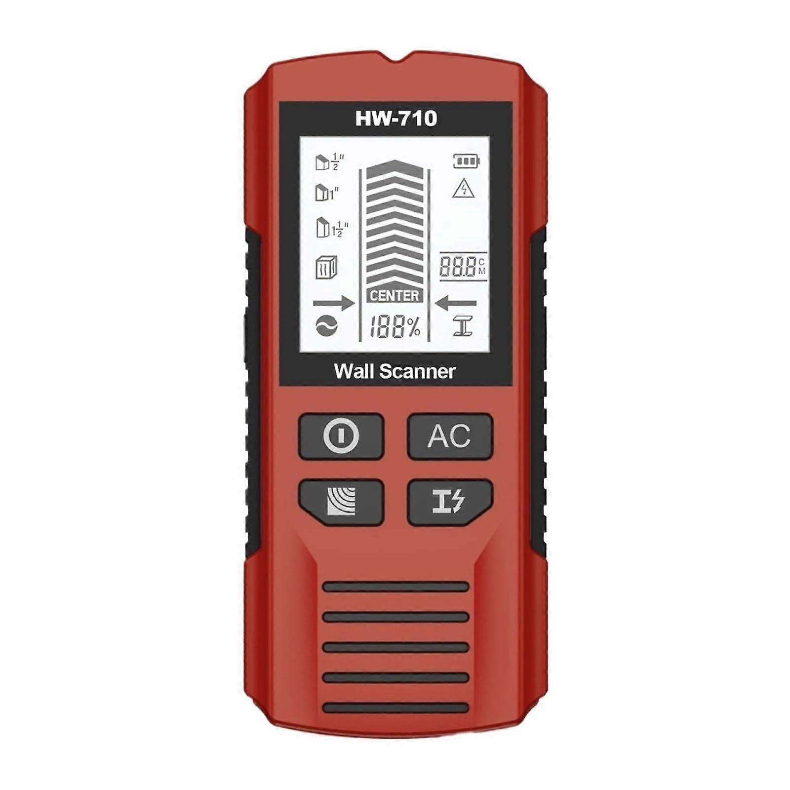 Stud Detector 5In1 MultiFunction Stud Locator With HD LCD Display Wall Metal Detector