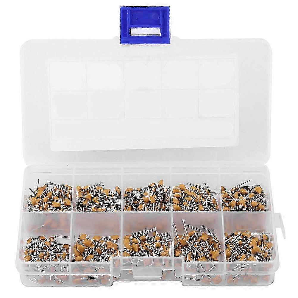 500pcs 10 Values 50V 1NF(102)-68NF(683) Monolithic Ceramic Capacitor Assorted Set