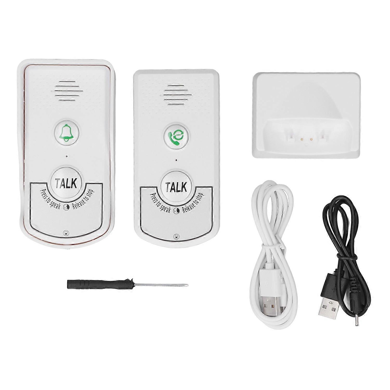 Intercom Doorbell 2 Way 1 V 1 Wireless Waterproof Electronic Doorbell with Light Indicator