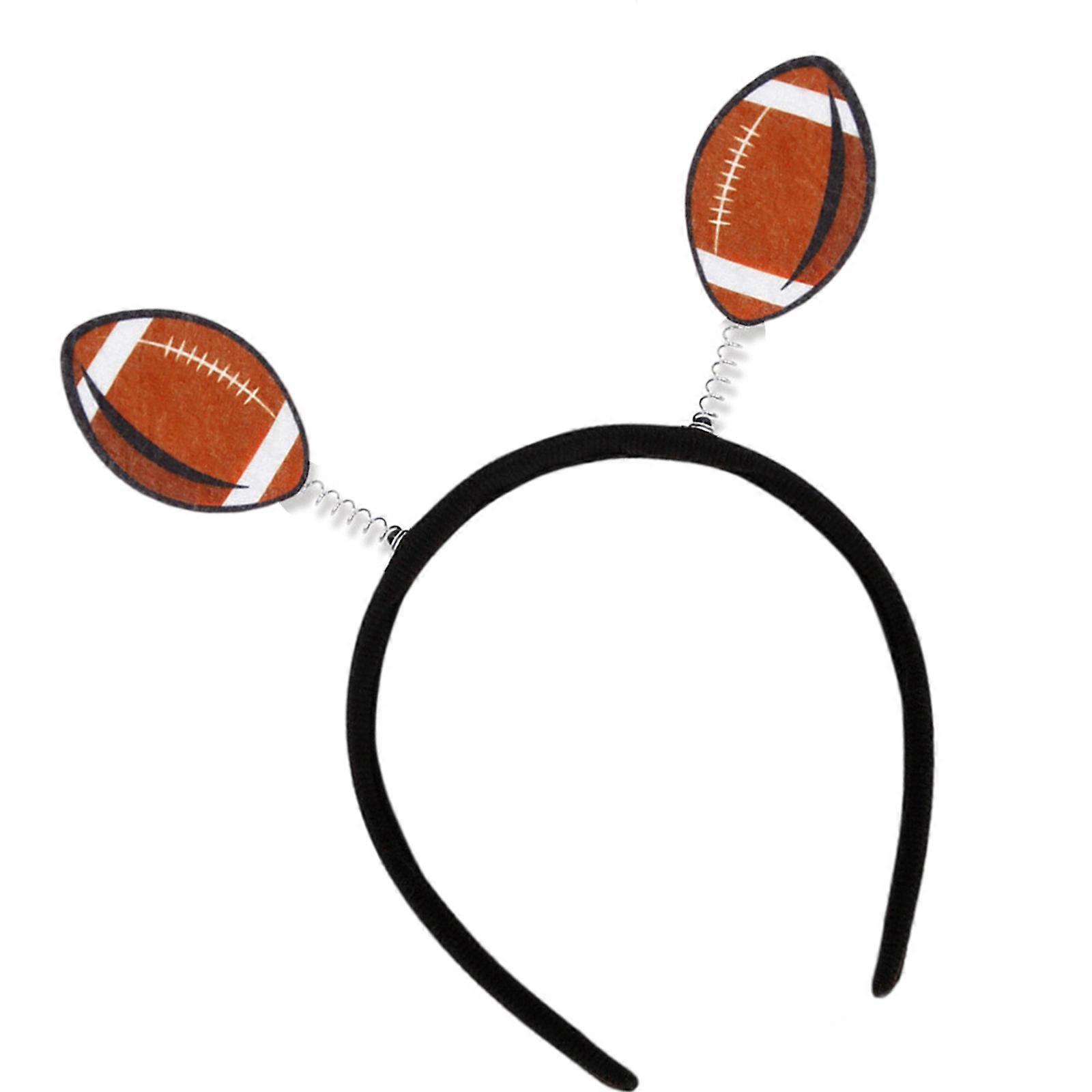 Multiple Felted Football Head Accessories Matching Casual Outfits For Game Day Celebrations And Group Activity Multicolor