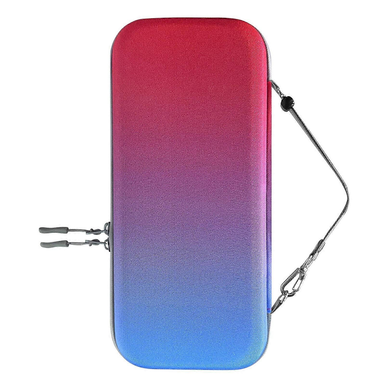 Handheld Gaming Console Portable Carrying Bag Shockproof Organizers Storage Case Antifall  Offering Superior Durability  Red and blue