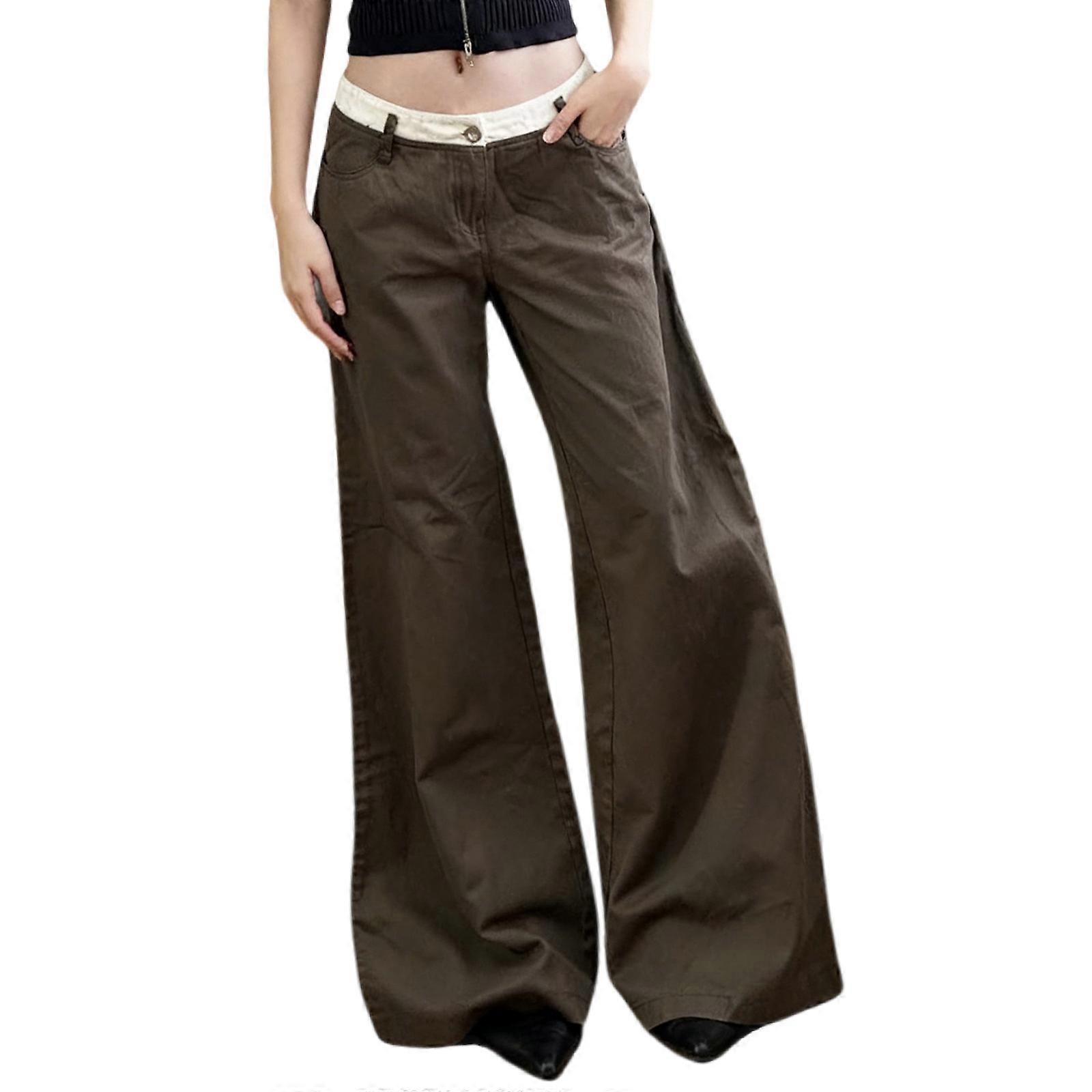 ech 様 Women's Wide Leg Jeans High Waist Baggy Jeans Loose Boyfriend