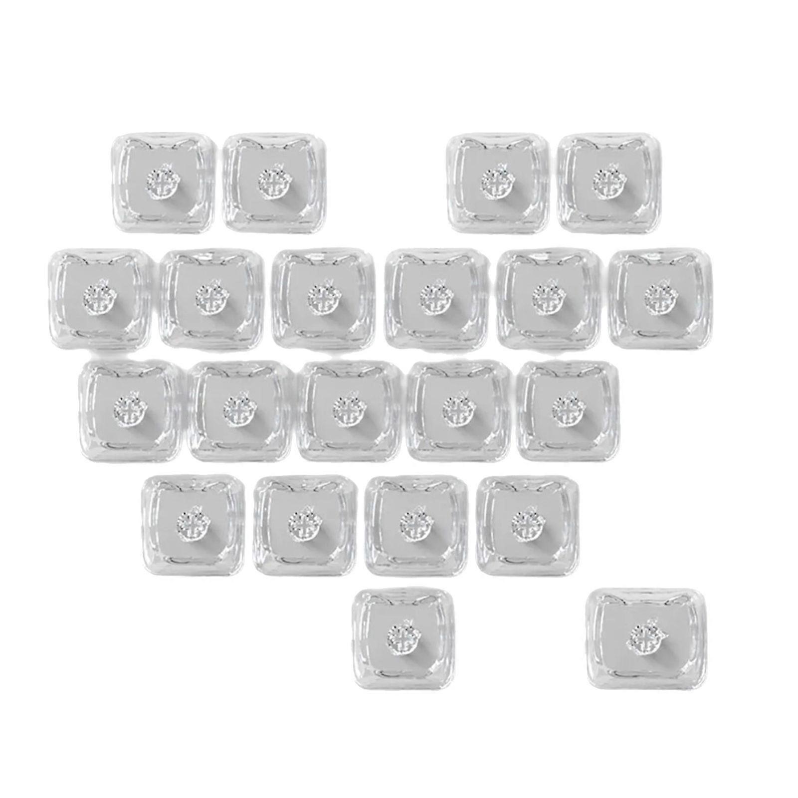 Ergonomic MAO Profile 21 Key Backlit Keycaps Transparents PC Material With Storage Pouch For Office  transparent