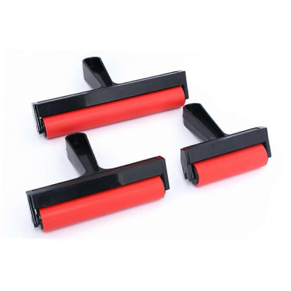 Stamping Roller Ink And Glue, Plastic Printing Roller, Wide Handle, Smooth Surface For Painting And Printmaking