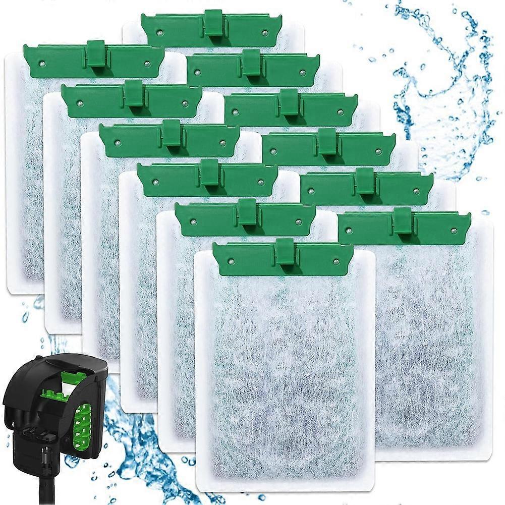 12PCS Medium Filter Cartridges Compatible with Tetra Whisper Bio-Bag Filter Cartridges Medium for 10i IQ10 PF10