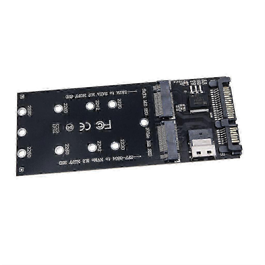 f 1PC B+M Key SATA M.2 NGFF SSD To Sata M.2 To Sata Adapter NVMe SSD to SFF-8654