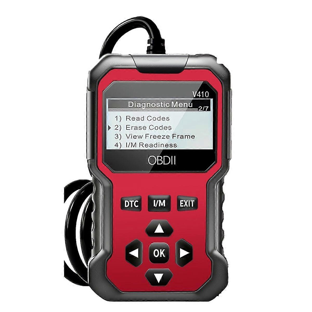 Car Obd2 Scanner Diagnostic Tool Code Reader Red