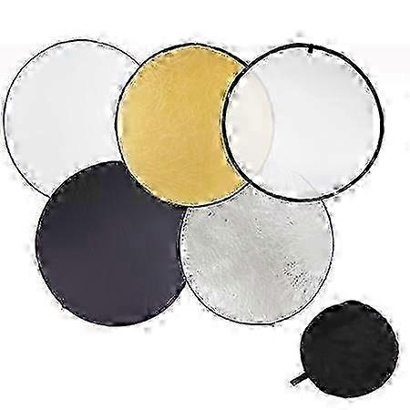 w Photo Studio 32' (80cm) Collapsible 5 in 1 Twist Reflector Multi Disc Colors Kit