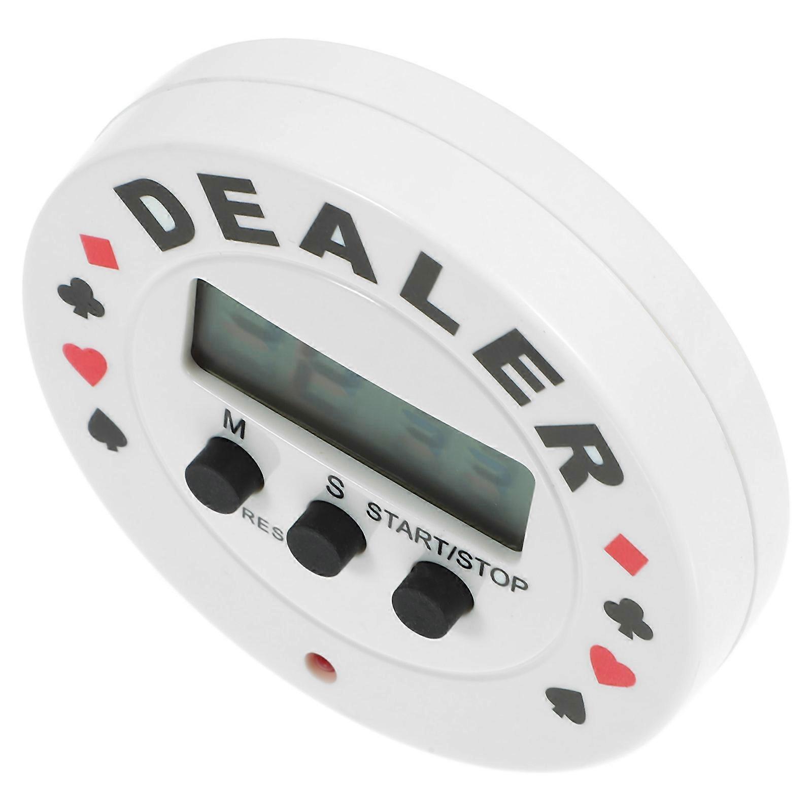 Timer Game Timer Countdown Timer Poker Accessory White 1Pcs