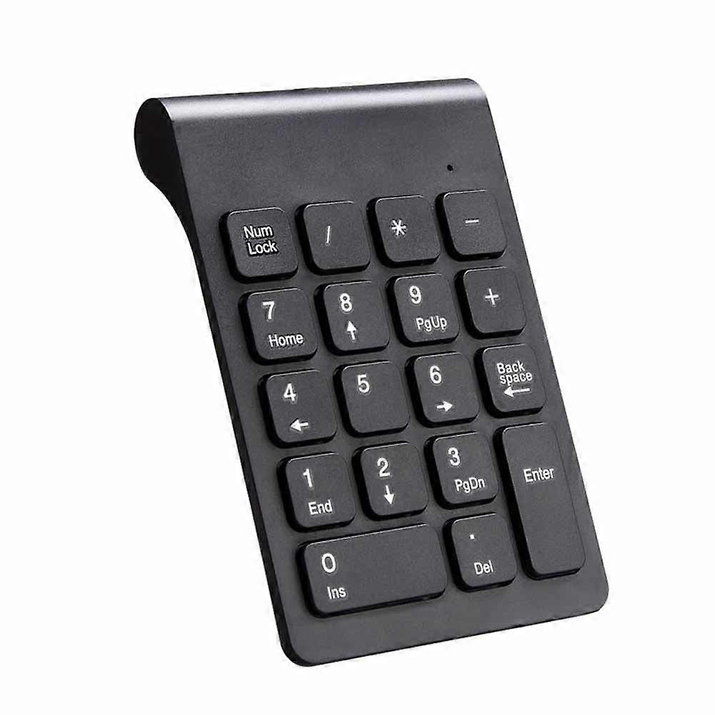 Mini Wireless Numeric Keyboard 2.4GHz Numpad 18 Keys Digital Pave numpad for Accounting Teller Laptop Notebook Tablets