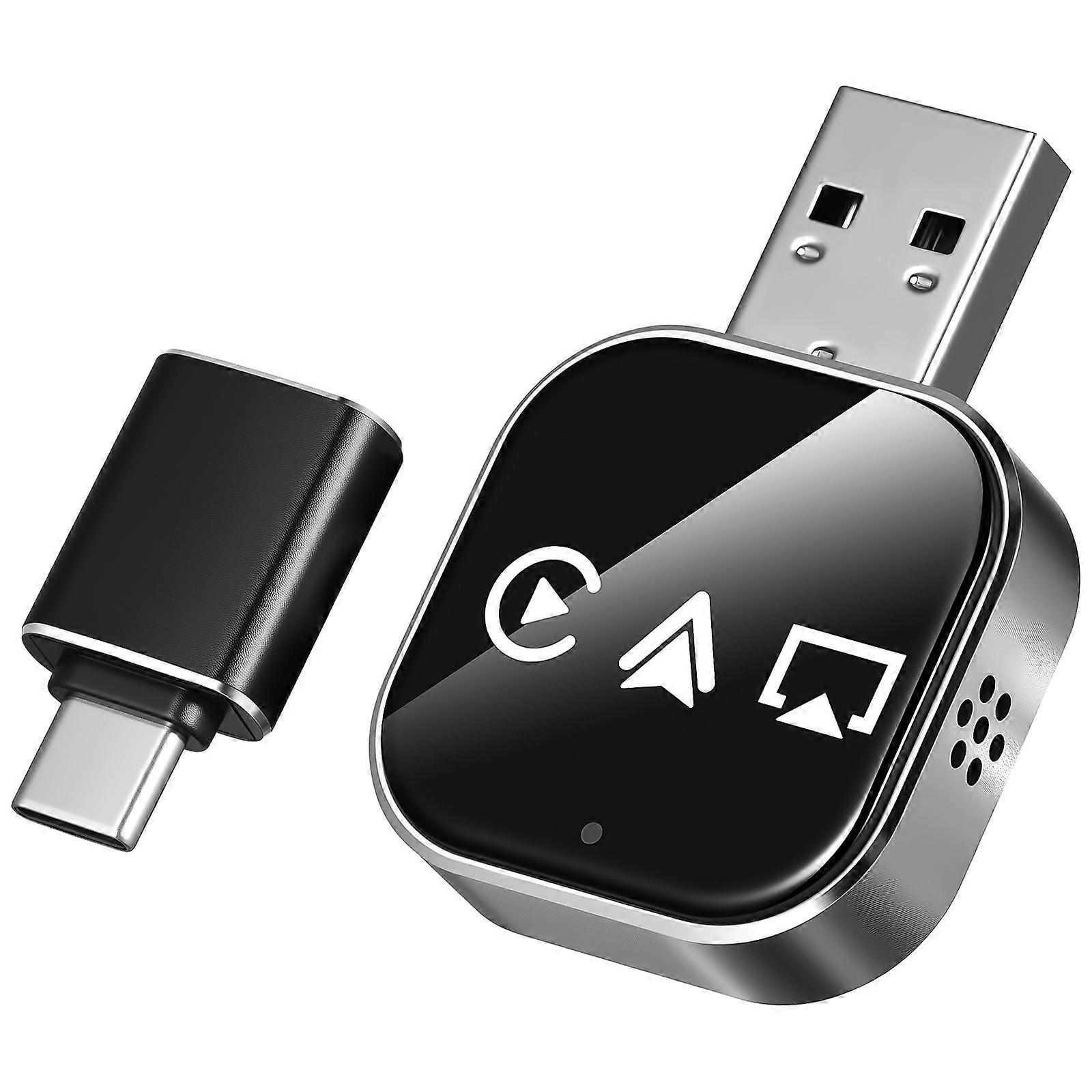 Wireless Auto Adapter for Car USB A to C Connector