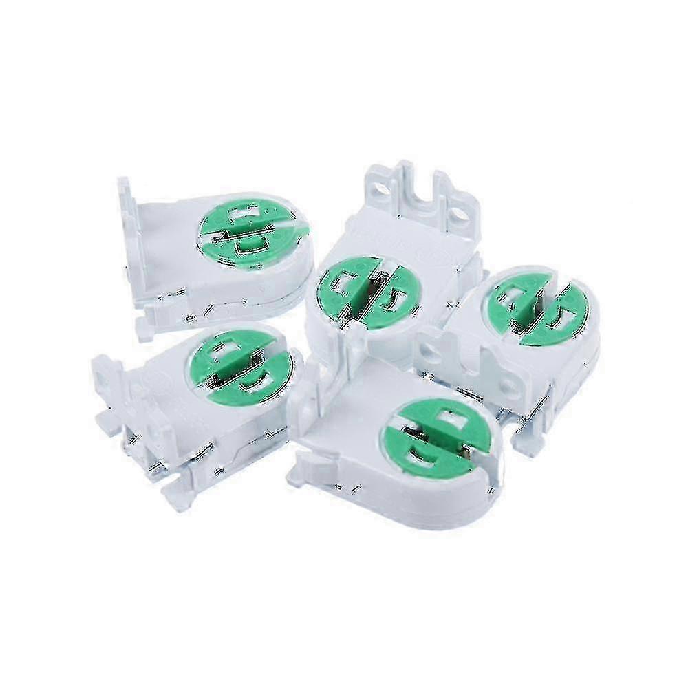 e 5pcs Dual Terminals T5 Fluorescent Tube Lamp Holder Socket