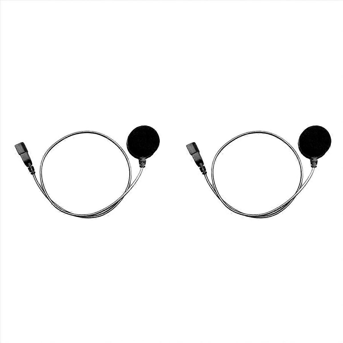 2X for PACKTALK Edge Motorcycle Bluetooth Intercom Microphone Cord Microphone Soft Cord