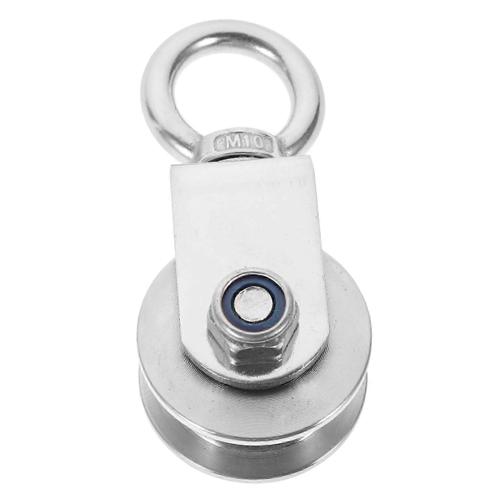 Pulley Made of Stainless Steel 201 H Type Cable Pulley for Cable and Wire Rope Silent Rotating and Pulling Tool Load Capacity