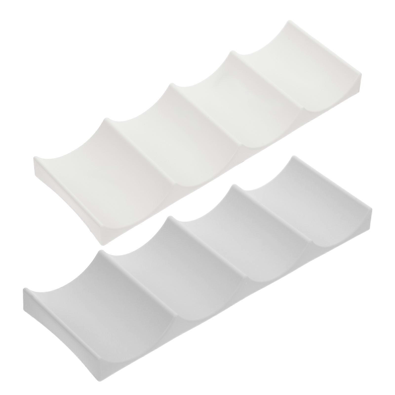 2pcs Holder for Refrigerator Multi Functional Drink Organizer Display Mat for Kitchen Pantry Fridge