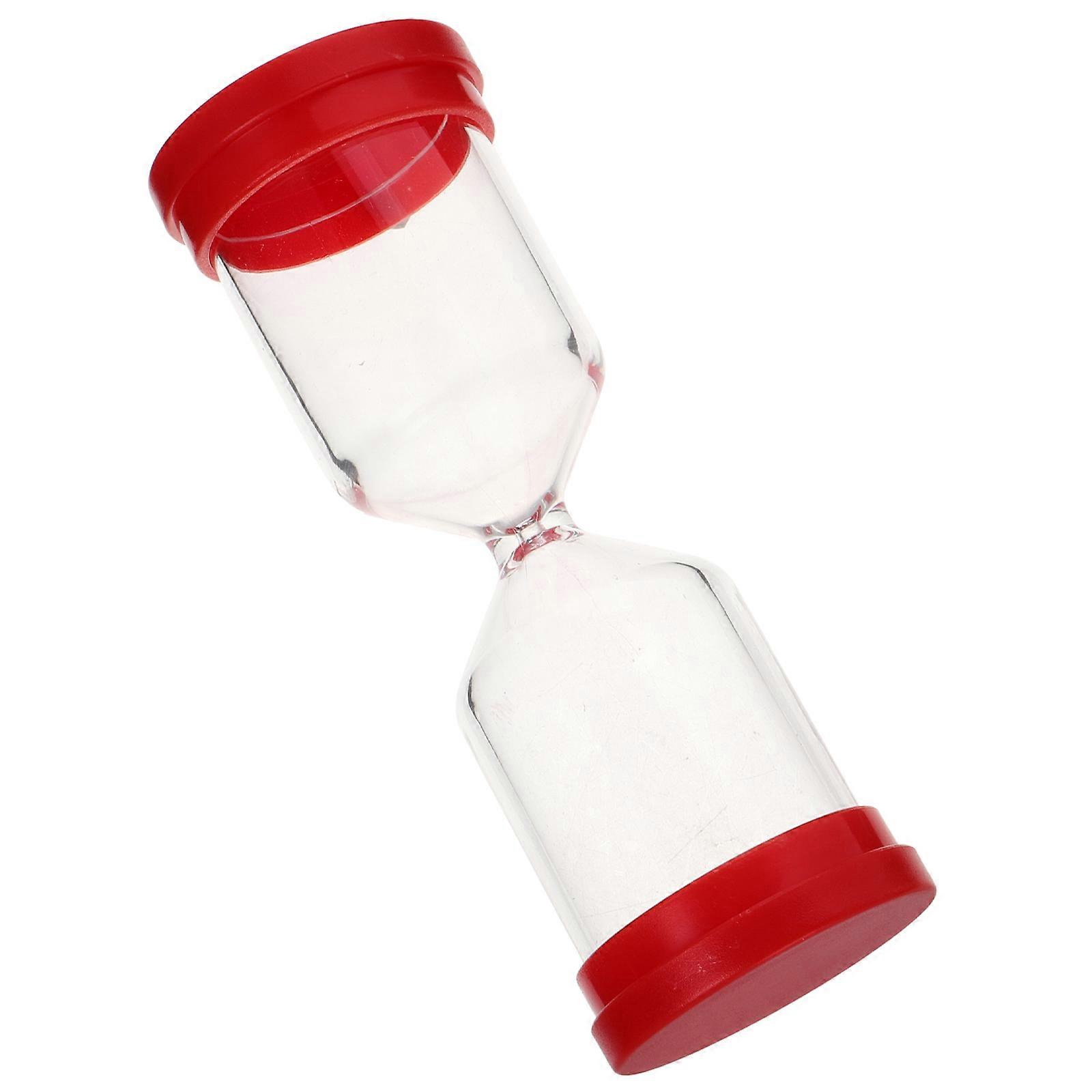 Refillable Sand Timer Portable Hourglass Timer for Home Use Red