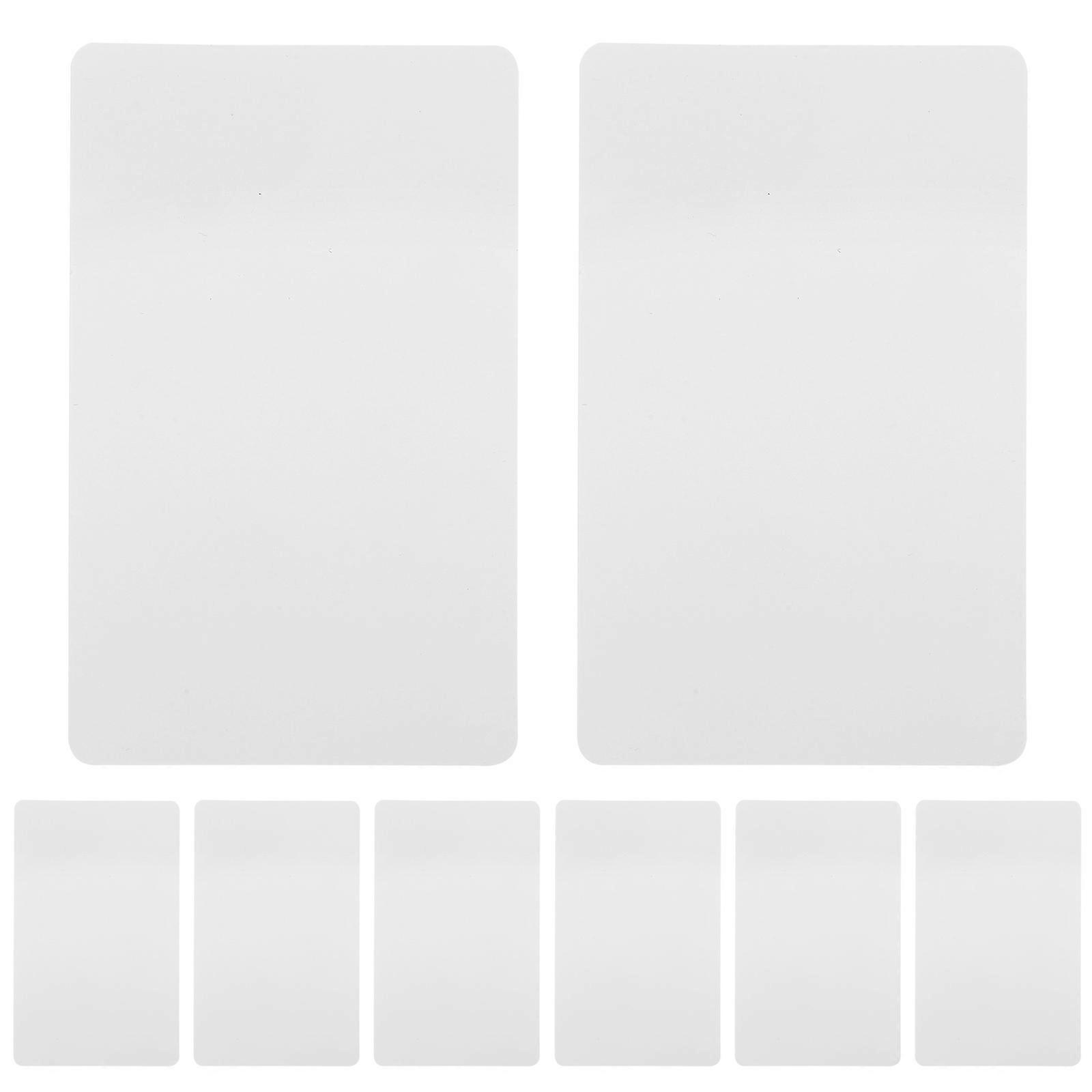 PVC Access System Cards for DIY Use 30Pcs White Plastic Badge