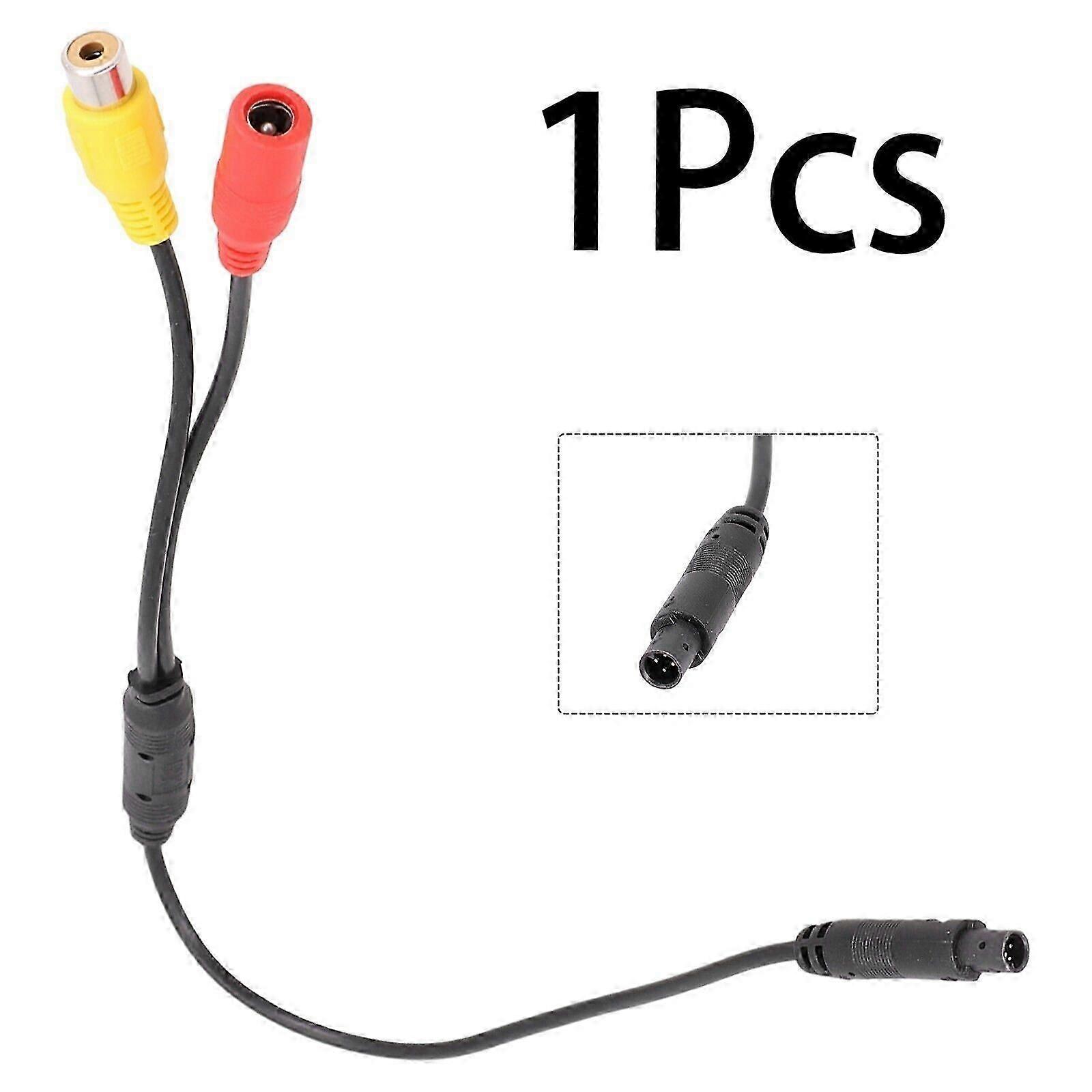 Car Rear View Camera Connector Wiring Harness Plug 4-Pin To Socket RCA Adapter Edition 1128