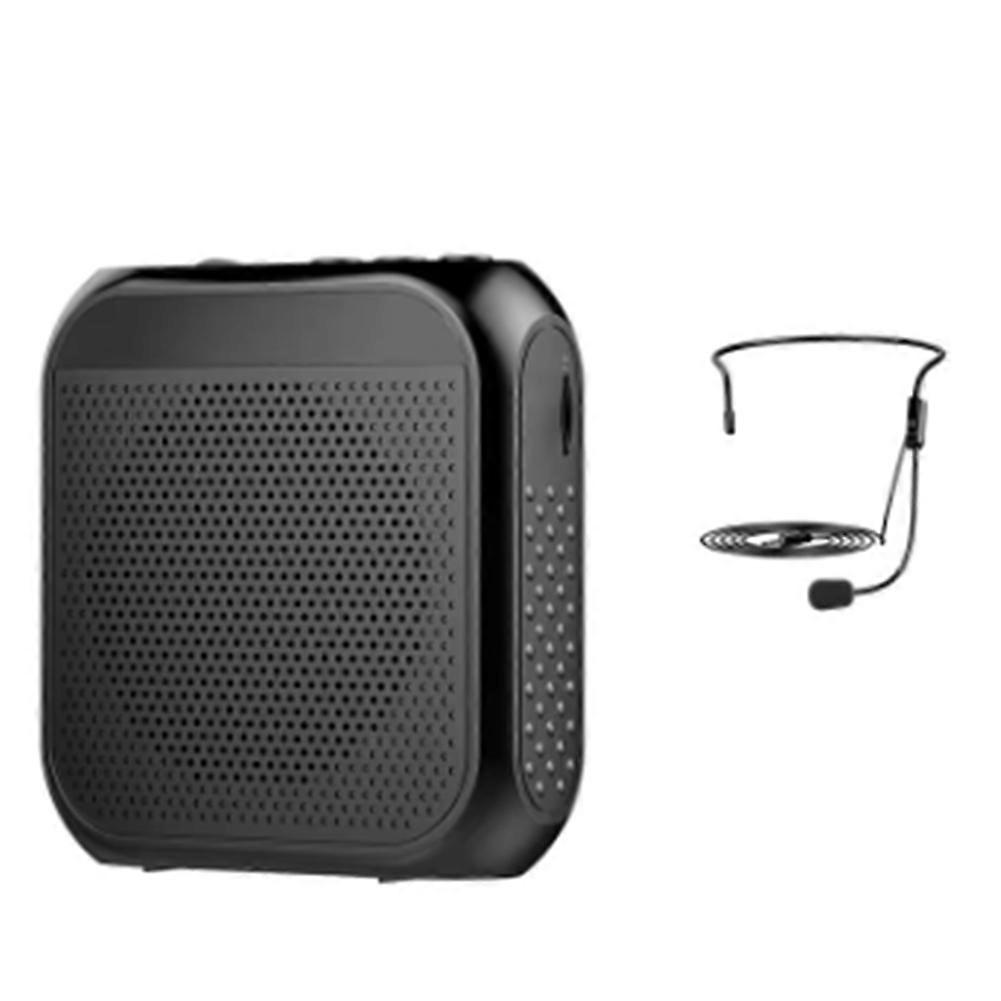 Wireless Bluetooth Microphone Amplifier, Small Portable Tour Guide Microphone Speaker for Teachers Black