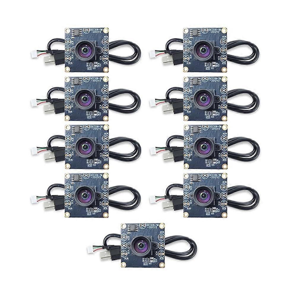 9 ensembles 100 degrés module de caméra 1MP OV9732 1280x720 USB Free Driver Manual Focus avec câble de 2 mètres pour WinXP / 7/8/10