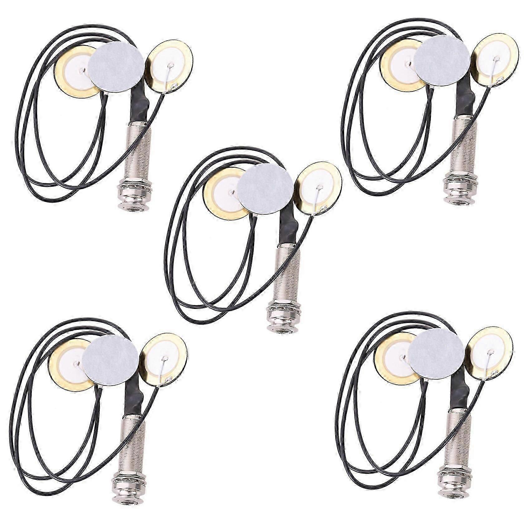 Piezo microphone with 3 pickups for kalimba