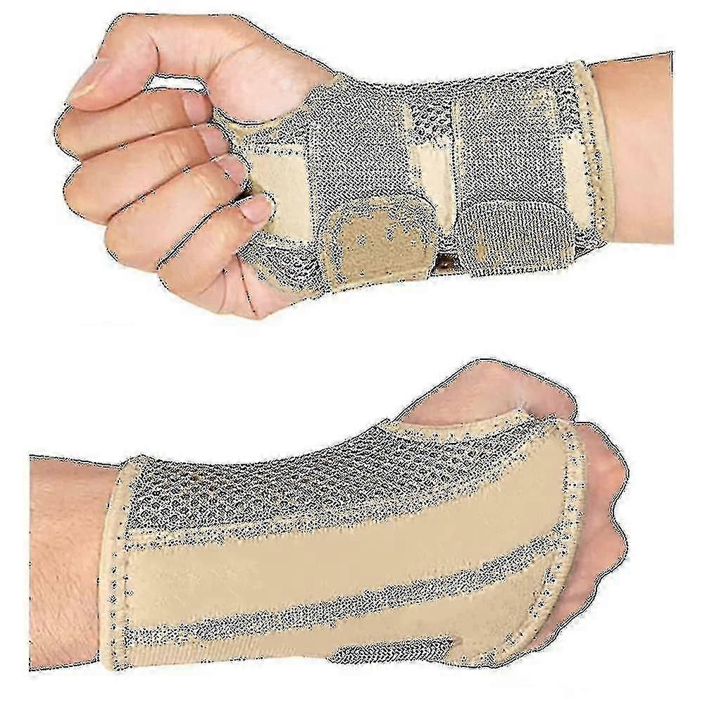 Breathable Wrist Brace for Tendonitis & Arthritis - Adjustable Straps for Night Support