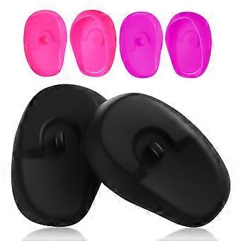 3 Pairs Silicone Ear Covers for Hair Perm Dye Styling Professional Ear Protectors Hairdressing Earmuffs