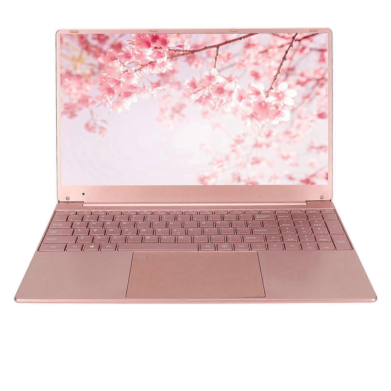 15.6in Pink Laptop N5095 CPU Windows 11 12GB RAM Backlit Keyboard 2K Display