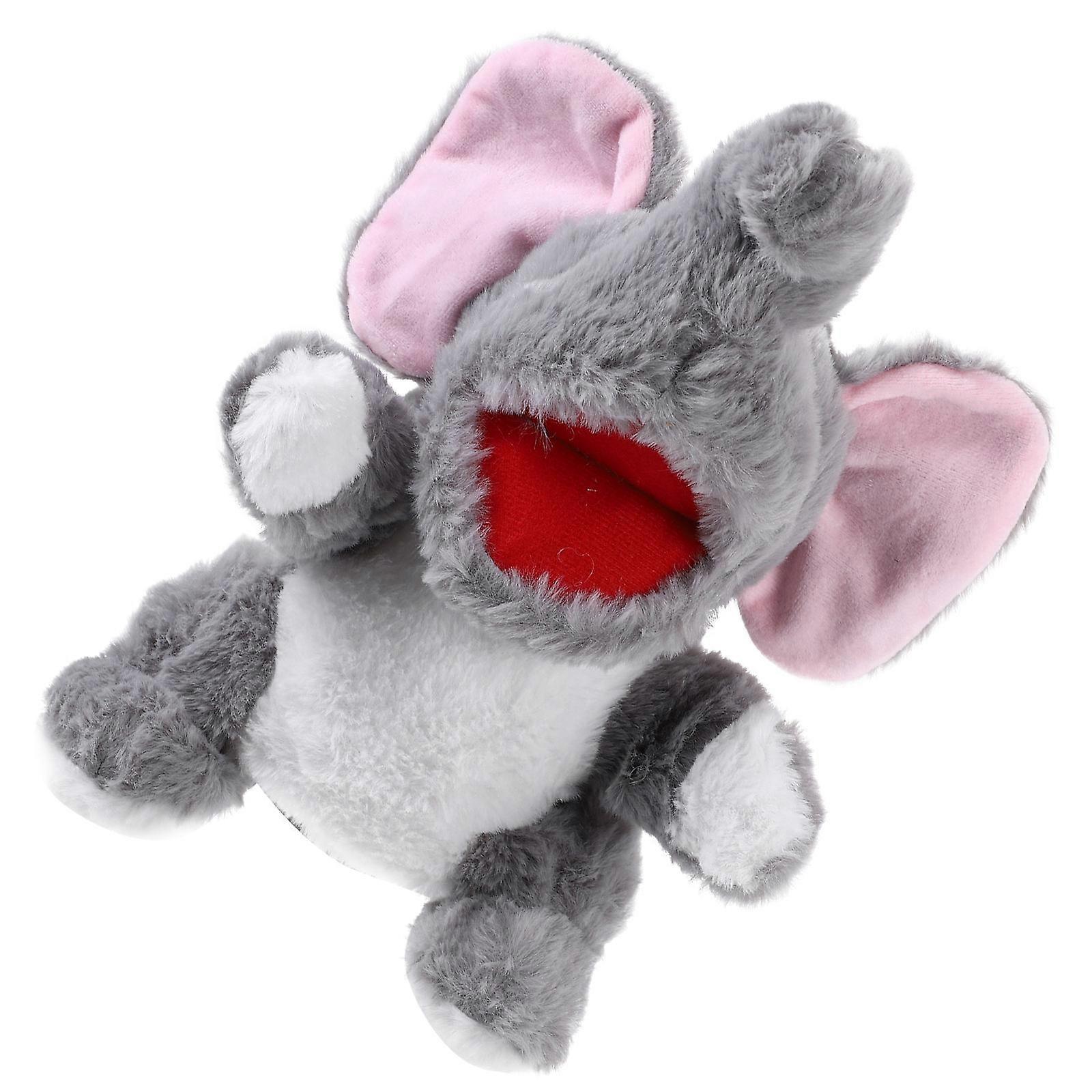 Elephant Hand Puppet Plush Toy for Interactive Use Soft Plush Material