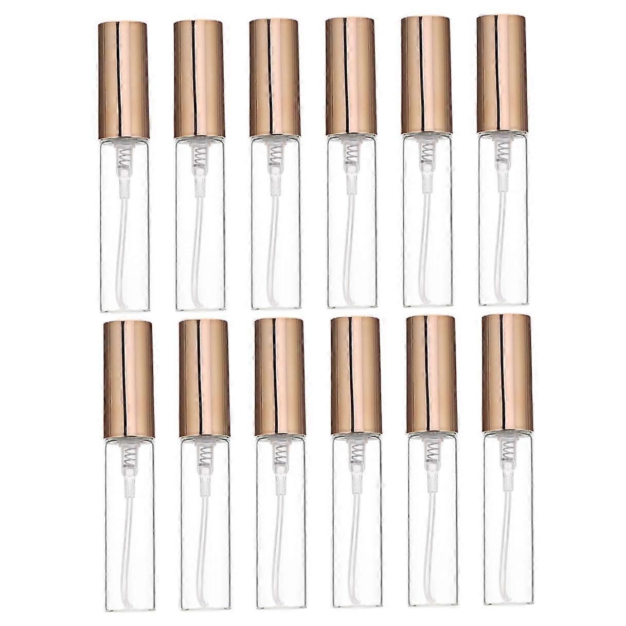 12pcs Refillable Perfume Atomizer Bottles Compact Travel Size Fine Mist Spray for Women and Men