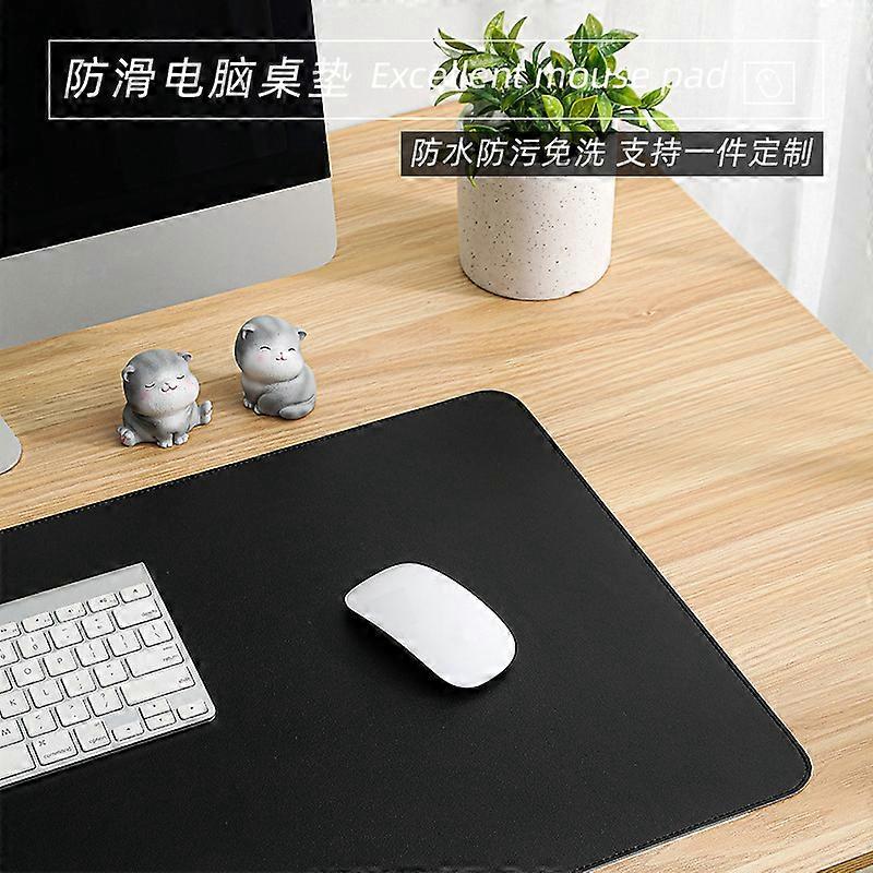 Non-Slip PU Desk Pad Waterproof PU Mouse Pad Desk Mat Protective Cover Large Mousepad Computer Laptop Easy To Clean Keyboard Mat